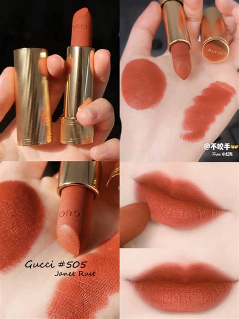 rouge à lèvres satin gucci|Gucci janet rust.